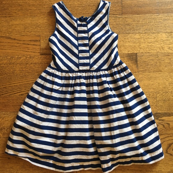 next navy stripe dress